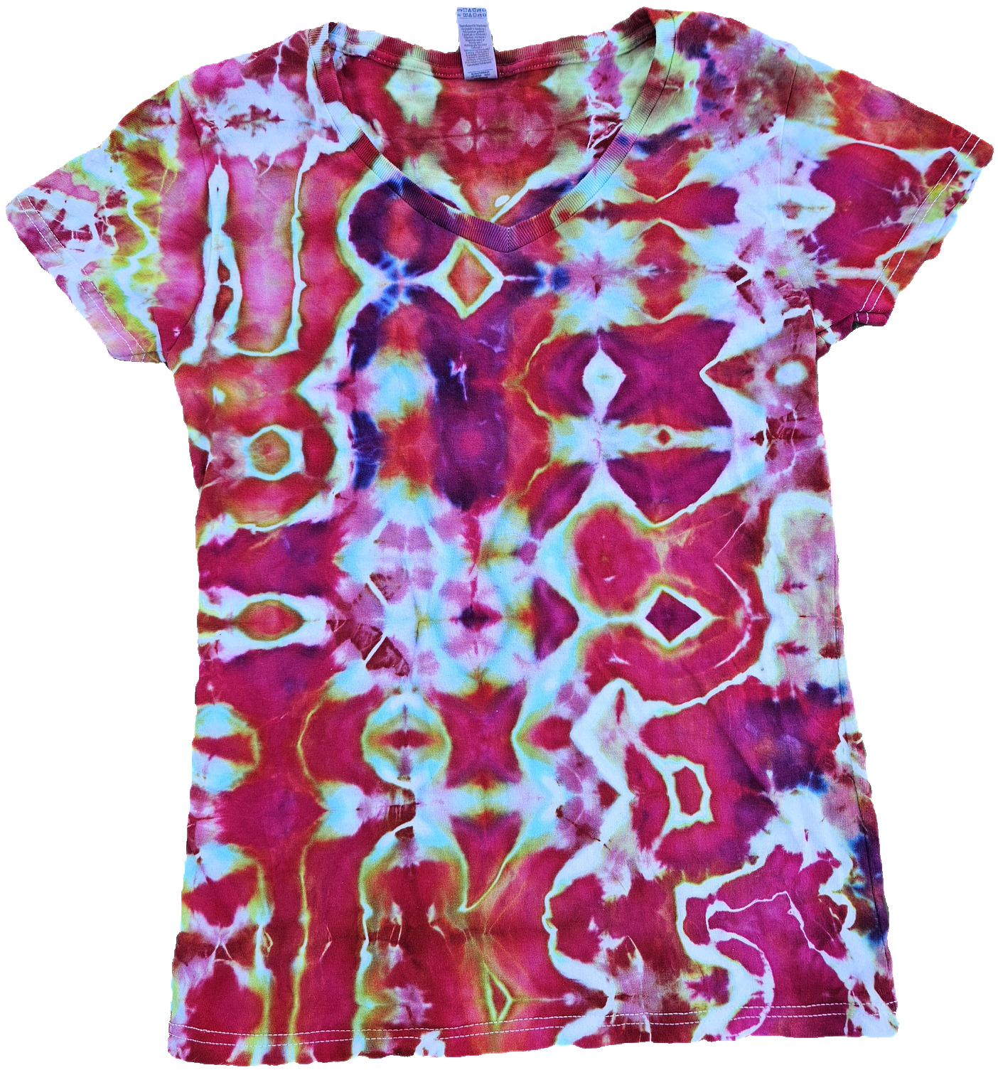 Electric Fuschia - Glitch Tie Dye - Women's S