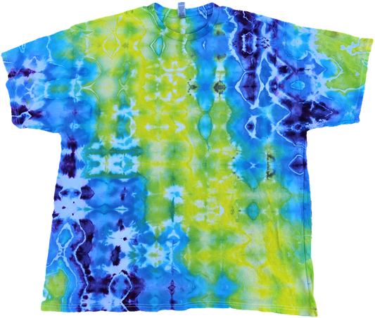 Neon Burst - Glitch Tie Dye - Men's/Unisex 2XL