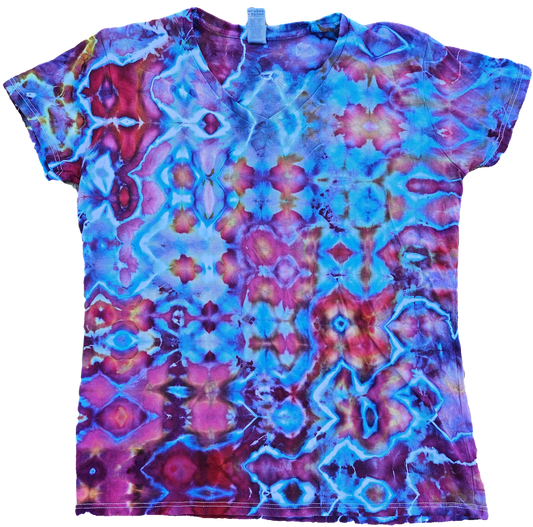 Electric Berry - Glitch Tie Dye - Women's XL